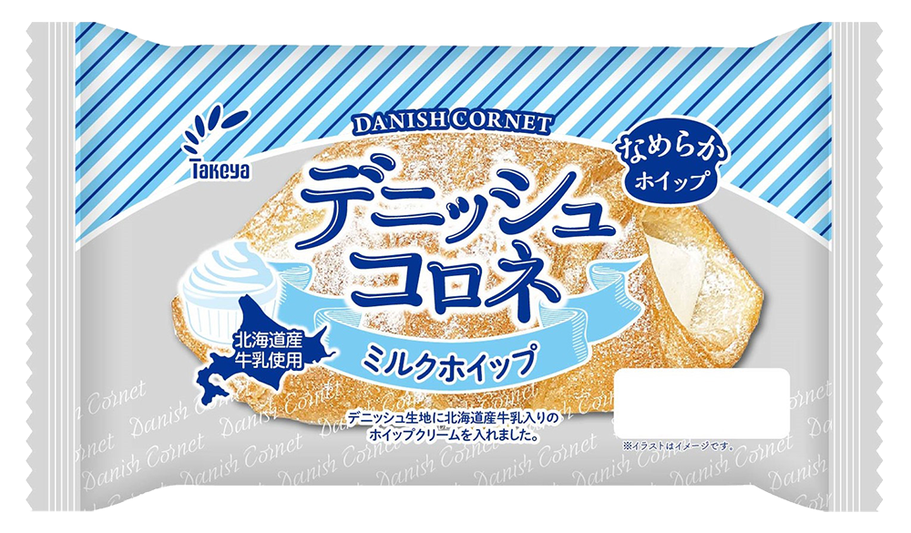 デニッシュコロネ　ミルクホイップ